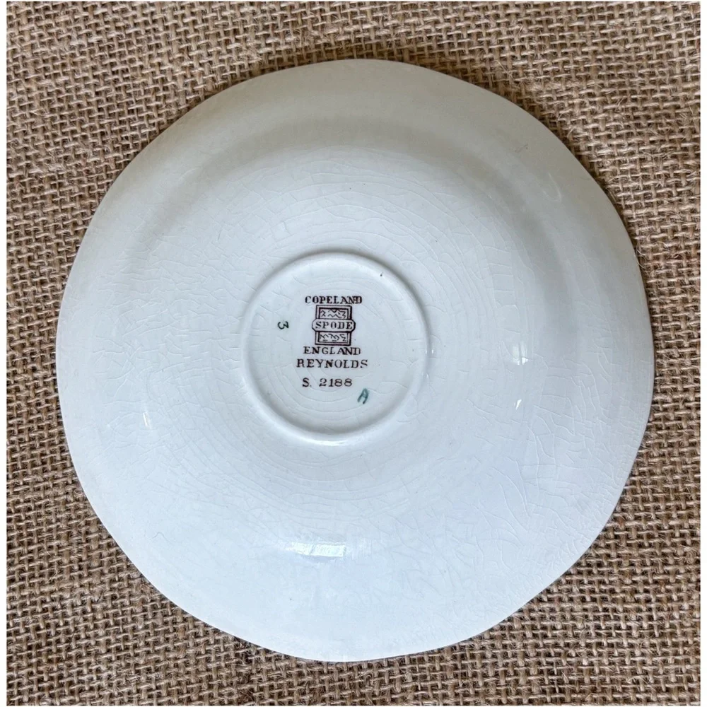 Vintage Copeland Spode Reynolds Floral Teacup Demitasse Cup And Saucer